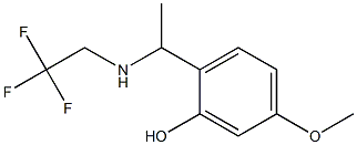 5-methoxy-2-{1-[(2,2,2-trifluoroethyl)amino]ethyl}phenol Struktur