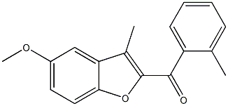 5-methoxy-3-methyl-2-[(2-methylphenyl)carbonyl]-1-benzofuran