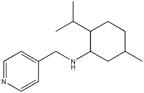 5-methyl-2-(propan-2-yl)-N-(pyridin-4-ylmethyl)cyclohexan-1-amine,,结构式