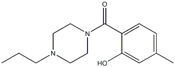  5-methyl-2-[(4-propylpiperazin-1-yl)carbonyl]phenol