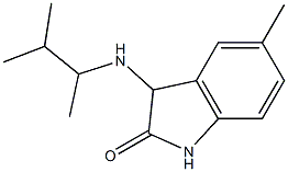 5-methyl-3-[(3-methylbutan-2-yl)amino]-2,3-dihydro-1H-indol-2-one,,结构式