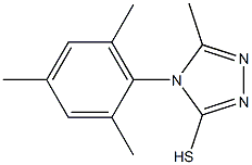 5-methyl-4-(2,4,6-trimethylphenyl)-4H-1,2,4-triazole-3-thiol,,结构式