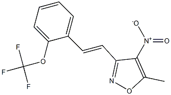 5-methyl-4-nitro-3-{(E)-2-[2-(trifluoromethoxy)phenyl]vinyl}isoxazole