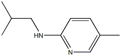5-methyl-N-(2-methylpropyl)pyridin-2-amine Struktur