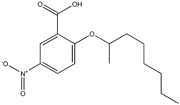 5-nitro-2-(octan-2-yloxy)benzoic acid,,结构式