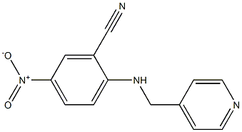 5-nitro-2-[(pyridin-4-ylmethyl)amino]benzonitrile,,结构式