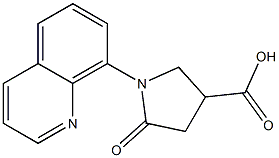 5-oxo-1-(quinolin-8-yl)pyrrolidine-3-carboxylic acid Struktur