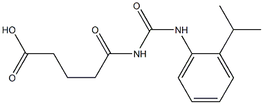 5-oxo-5-({[2-(propan-2-yl)phenyl]carbamoyl}amino)pentanoic acid Structure