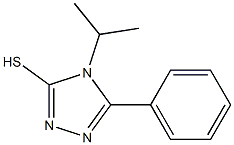 5-phenyl-4-(propan-2-yl)-4H-1,2,4-triazole-3-thiol Struktur