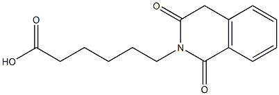 6-(1,3-dioxo-1,2,3,4-tetrahydroisoquinolin-2-yl)hexanoic acid,,结构式
