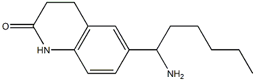 6-(1-aminohexyl)-1,2,3,4-tetrahydroquinolin-2-one Structure