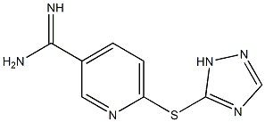 6-(1H-1,2,4-triazol-5-ylsulfanyl)pyridine-3-carboximidamide Structure