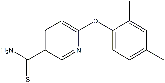 6-(2,4-dimethylphenoxy)pyridine-3-carbothioamide 结构式