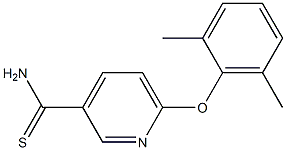 6-(2,6-dimethylphenoxy)pyridine-3-carbothioamide 结构式