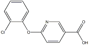 6-(2-chlorophenoxy)nicotinic acid,,结构式