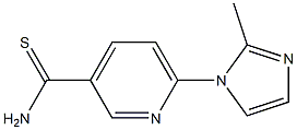 6-(2-methyl-1H-imidazol-1-yl)pyridine-3-carbothioamide 化学構造式