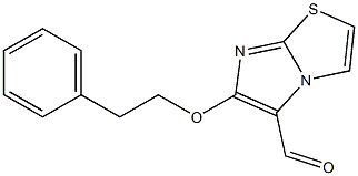 6-(2-phenylethoxy)imidazo[2,1-b][1,3]thiazole-5-carbaldehyde 结构式