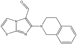 6-(3,4-dihydroisoquinolin-2(1H)-yl)imidazo[2,1-b][1,3]thiazole-5-carbaldehyde Structure
