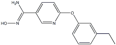 6-(3-ethylphenoxy)-N'-hydroxypyridine-3-carboximidamide