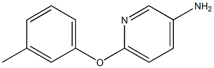 6-(3-methylphenoxy)pyridin-3-amine Struktur