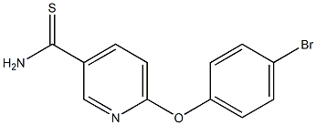 6-(4-bromophenoxy)pyridine-3-carbothioamide Struktur