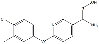  6-(4-chloro-3-methylphenoxy)-N'-hydroxypyridine-3-carboximidamide