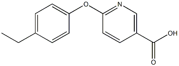 6-(4-ethylphenoxy)nicotinic acid Struktur