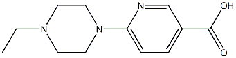 6-(4-ethylpiperazin-1-yl)pyridine-3-carboxylic acid,,结构式