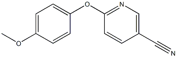 6-(4-methoxyphenoxy)nicotinonitrile,,结构式