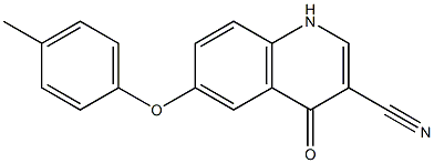 6-(4-methylphenoxy)-4-oxo-1,4-dihydroquinoline-3-carbonitrile