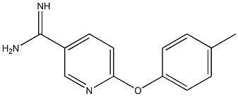 6-(4-methylphenoxy)pyridine-3-carboximidamide Struktur