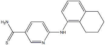 6-(5,6,7,8-tetrahydronaphthalen-1-ylamino)pyridine-3-carbothioamide Structure