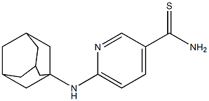 6-(adamantan-1-ylamino)pyridine-3-carbothioamide Structure