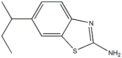 6-(butan-2-yl)-1,3-benzothiazol-2-amine 化学構造式