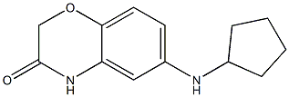 6-(cyclopentylamino)-3,4-dihydro-2H-1,4-benzoxazin-3-one Structure