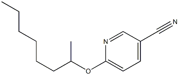 6-(octan-2-yloxy)pyridine-3-carbonitrile Structure