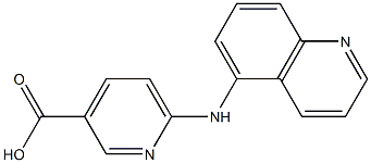 6-(quinolin-5-ylamino)pyridine-3-carboxylic acid 结构式