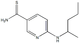 6-[(1-methylbutyl)amino]pyridine-3-carbothioamide,,结构式