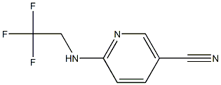 6-[(2,2,2-trifluoroethyl)amino]nicotinonitrile Struktur