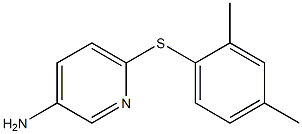 6-[(2,4-dimethylphenyl)sulfanyl]pyridin-3-amine 结构式