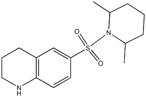 6-[(2,6-dimethylpiperidine-1-)sulfonyl]-1,2,3,4-tetrahydroquinoline