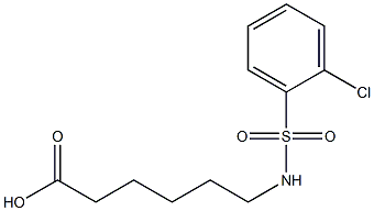 6-[(2-chlorobenzene)sulfonamido]hexanoic acid