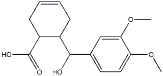 6-[(3,4-dimethoxyphenyl)(hydroxy)methyl]cyclohex-3-ene-1-carboxylic acid