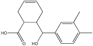 6-[(3,4-dimethylphenyl)(hydroxy)methyl]cyclohex-3-ene-1-carboxylic acid