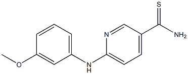 6-[(3-methoxyphenyl)amino]pyridine-3-carbothioamide|