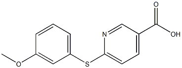  6-[(3-methoxyphenyl)sulfanyl]pyridine-3-carboxylic acid