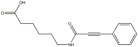 6-[(3-phenylprop-2-ynoyl)amino]hexanoic acid 化学構造式