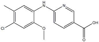 6-[(4-chloro-2-methoxy-5-methylphenyl)amino]pyridine-3-carboxylic acid Structure