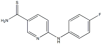 6-[(4-fluorophenyl)amino]pyridine-3-carbothioamide