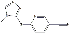 6-[(4-methyl-4H-1,2,4-triazol-3-yl)sulfanyl]pyridine-3-carbonitrile Structure